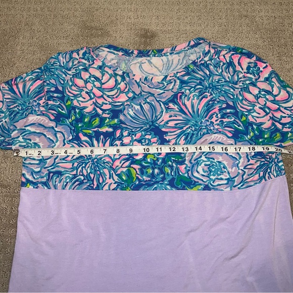 Lilly Pulitzer Finn Top Purple/Blue Print Size Small - Picture 5 of 8